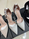 Luxury Shimmer Embellished Pointed Toe Stilettos